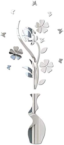 Adesivo Da Parete Specchio Sole Fiore - Rimovibile E Decorativo | Argento, Nero O Oro | Diametro 15 Cm - Foto 9