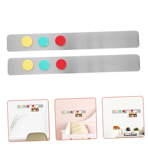 Hebillas magnéticas para tablón de anuncios con tiras para pared de oficina