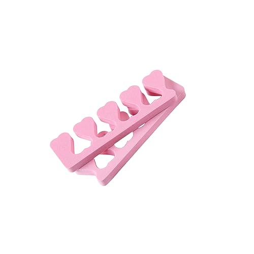 LIFKOME Finger Toe Separators 20 Pack Soft Foam Toe Spacers for Pedicure Simple Design for Nail Art Random