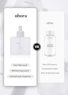 ohora Care Easy Peel Remover - Semi-Cured Gel Nail Strip Remover with Hygienic Dropper | Non-Drying, Nourishing Formula | Vegan, Cruelty-Free, and Hypoallergenic | Swiftly Removes Gel Strips