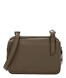 Zierliche Crossbody Bag/ weiches, genarbtes Glattleder/ zwei Hauptfächer mit Reißverschluss/ Frontfach mit Überschlag und Druckknopf/ textiles Innenfutter/ verstellbarer Schulterriemen/ Vorderseite mit Logoprägung