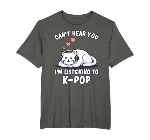 K-Pop | No Puedo oírte Estoy Escuchando K-Pop y KPOP Kawaii Camiseta