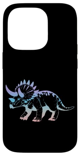 �g���P���g�v�X�A�����A����, Triceratops, Dino, Dinosaur �X�}�z�P�[�X iPhone 14 Pro �p