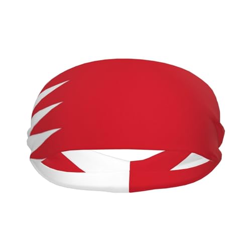 Bandas para El Sudor para Hombres Bandas Deportivas con La Bandera De Bahréin para Entrenamiento Bandas para El Cabello Absorbentes para Mujeres Bandas Anchas para Correr Baloncesto Fútbol Ciclismo