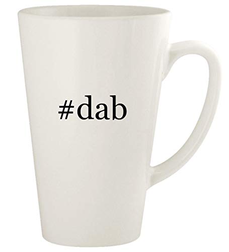 #dab - 17oz Hashtag Ceramic Latte Coffee Mug Cup, White