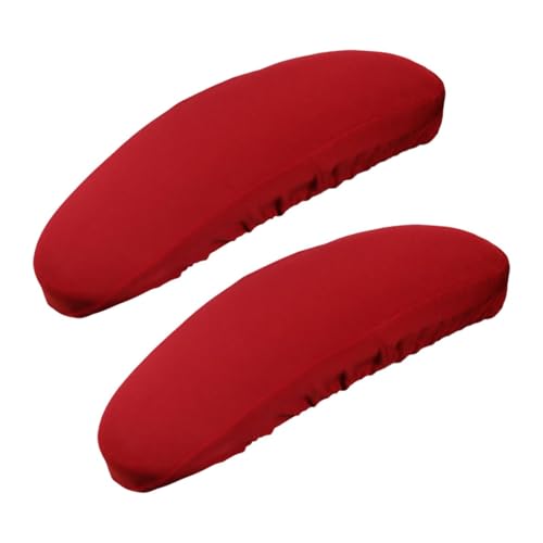 AFXGUSD Juego de 2 Fundas para Reposabrazos de Sillas de Oficina, Gaming Y de Escritorio.., Drak Red M, Individual