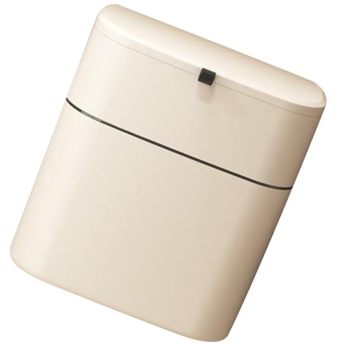 Caneca de basura colgante para cocina y baño 12l beige