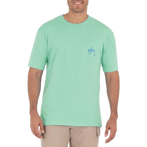 Guy Harvey Men's Palm Silos Short Sleeve T-Shirt