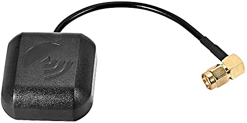 GPS Active Antenna 90-Degree SMA Male Plug 28dB Aerial Connector Cable Magnetic Mount 0.1 Meter