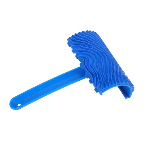 Rodillo de Pintura de Efecto Grano Madera Goma Azul con para la Herramienta Decoración Paredes bricolaje: Crea Impresionantes Patrones Madera sin Esfuerzo