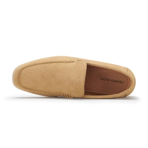 Image of Ferro Aldo Men's Dress Loafer Collection | Modern & Classic Slip-On Styles | Available in Suede, Woven, and Wholecut