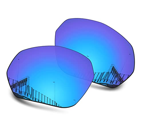 Image of Well-aimed Replacement Lenses Compatible with Oakley Plazma OO9019 Sunglasses - Blue Iridium Polarized