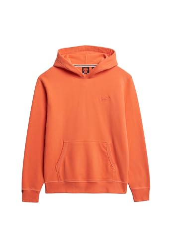 Superdry, Sweats Essential Logo Hoodie HB, M2014168A, Hot Coral, L, Man, Adulto