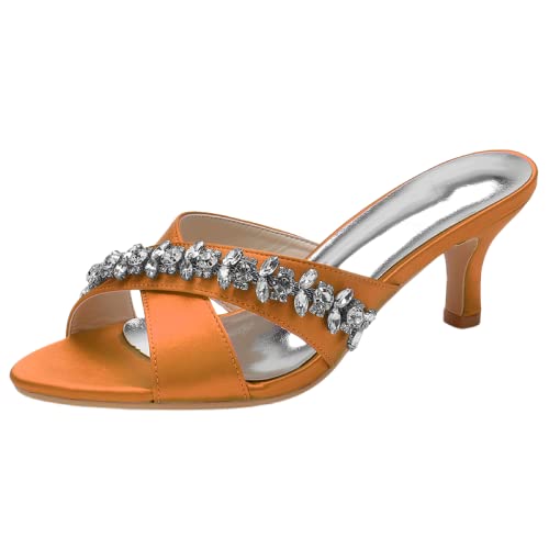 Chaussures de mariage à strass et talon 6 cm pour robe de mariée