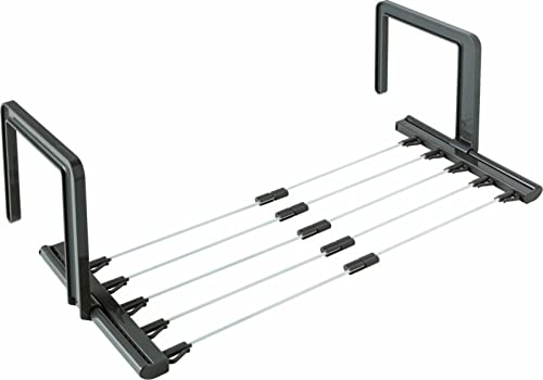 オーエ 洗濯 物干し ハンガー サイズ 約横30.5~46.5cm×縦46~70.5cm×高さ21cm 伸縮 ブラウン タオルハンガー バスタオル 5枚干せる