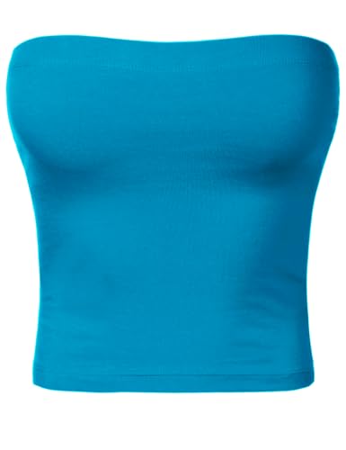 Image of Women's Shapewear Tube Tops Strapless Ruched Built-in Shelf Bra Casual