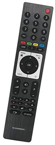 ALLIMITY RC3304803/01 Fernbedienung Ersatz für Grundig TV 40CLE9170SL 40FLE9170SL 40VLE8270SL 42CLE9376SL 47VLE9385SP 47VLE9474SL 47VLE9480BL 40FLE9170SH 40FLE9170SP 40VLE8270WL