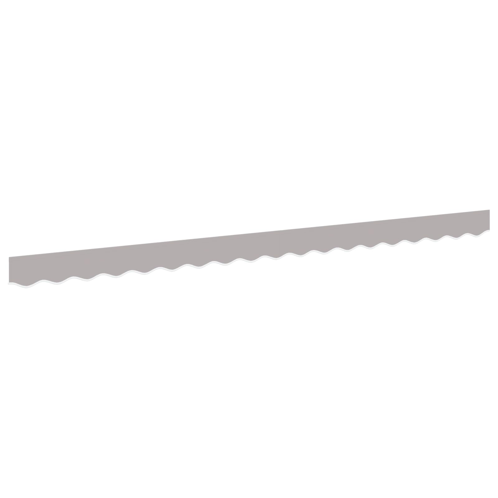 Tomostar Tissu de Remplacement de Cantonnière d’auvent, Lambrequin pour Store Toile de Remplacement Bandeau Banderole Store Banne Valence de Store pour Cadre de 4 m Gris Clair 3,8x0,2 m
