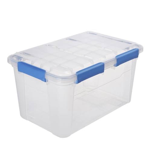 Kreher® Wasserdichte Aufbewahrungsbox mit Deckel und Silikondichtung (IP67). Aus robustem Kunststoff in verschiedenen Größen. Ideal für feuchte Räume,...