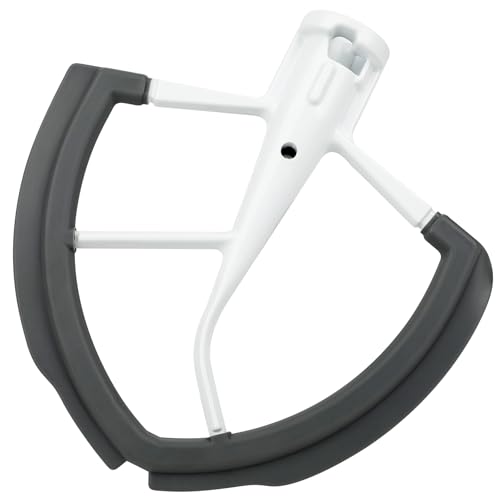 Flex Edge Beater for KitchenAid 6-Quart Bowl-Lift Stand Mixers, Silicone Edges for KitchenAid Paddle Accessories and Attachment