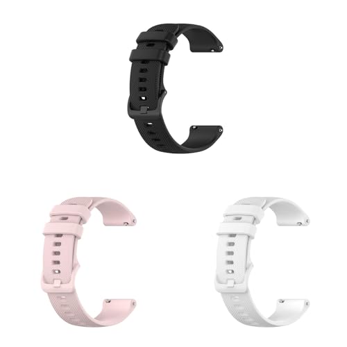 3 pulseras compatibles con Garmin Forerunner 265S pulseras, 18 mm, deportivas, impermeables, de repuesto, de silicona, para Garmin Forerunner 265S