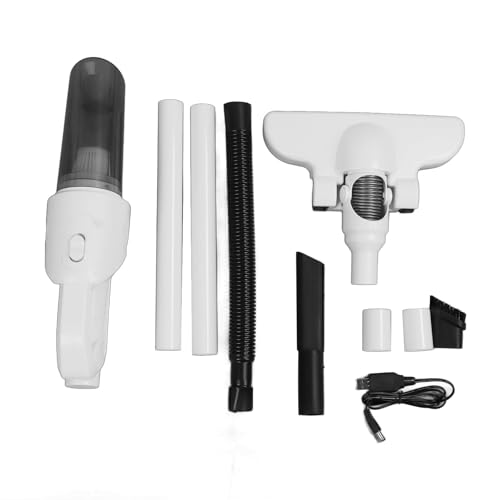 MEEVINWH Home - Aspiradora ligera con potente succión, inalámbrica, multisuperficie, ligera, 2 en 1, color blanco