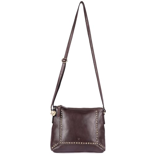 Image of Genuine Italian Leather Boho Studded Crossbody Sling Bag - Stylish, Durable, & Perfect for Everyday Use for women