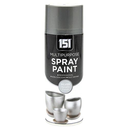 Swiss Signature 9 x 151 Metallic Silver Spray Paint 400ml - Multi-Purpose Use, Spray for Metal and Wooden Furniture, Ornaments, Decorative Items and Much More for Interior & Exterior
