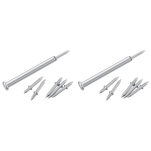 Clavos invisibles galvanizados de alta resistencia para instalación de zócalos, sin marcas visibles, fijación reversible