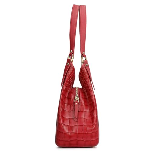 Image of Da Milano Leather Shoulder Bag for Women (01208M-OL)