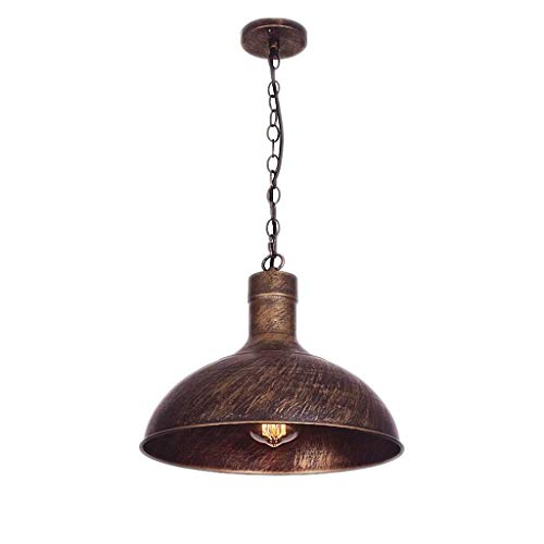 Suspension bar et cuisine style nordique rétro en métal noir de 31cm pour table de repas