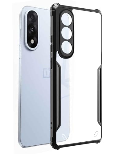 Image of Spazy Case OnePlus Nord 5 Back Cover | Transparent Crystal Clear Hard PC Back Case with TPU Bumper, Drop Protection Case Cover for OnePlus Nord 5
