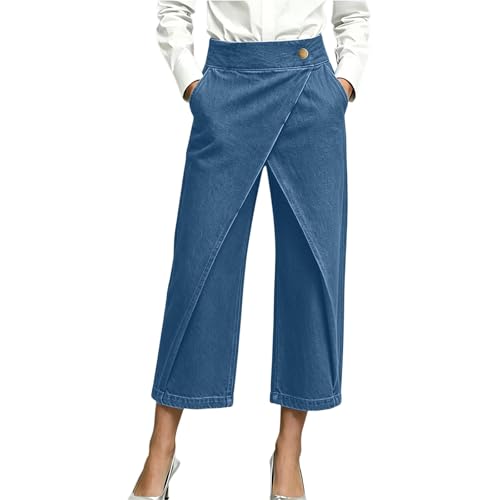 Pantalon en jean femme vintage fluide pour les loisirs et sorties