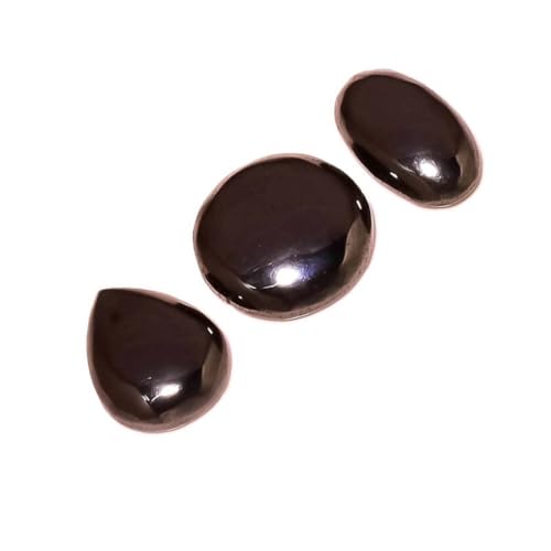 Cabochons en bronze noir d'une élégance rare de 107,5 carats, pierres précieuses en vrac