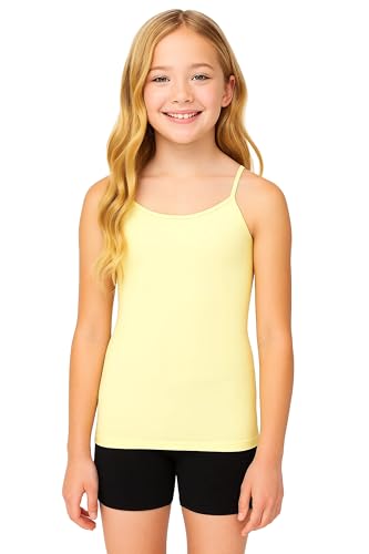 Image of Kurve Girl's Sleeveless Tank Top - Stretch Undershirts Cami Camisole, UV Protective Fabric, Rated UPF 50+ (Made in USA)