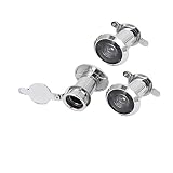 New Lon0167 16mm Diameter Featured 200 Degree Wide reliable efficacy Angle Door Viewers Peephole Silver Tone 3pcs(id:48a a3 f7 b7c)