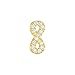 Produktbild Thomas Sabo Damen Einzel Ohrstecker Gold infinity weiße Steine 925 Sterlingsilber H2216-414-14