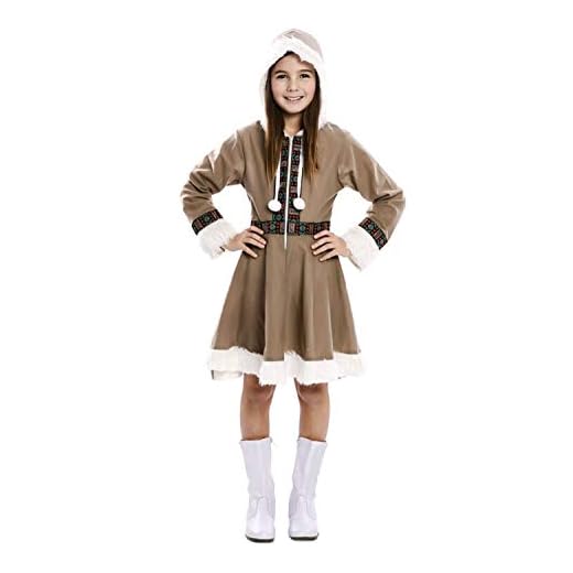 EUROCARNAVALES Disfraz vestido esquimal niña - 10-12 años (139-155 cm)