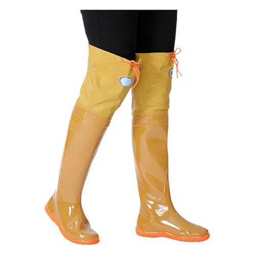 Mens Hip Waders, Protective Hip Boots, Wader Waterproof for Lightweight and Durable Boots Waterproof, Slip-Resistant, Thick Sole Lightweight Waterproof Bootfoot for Fishing Hunting(12)