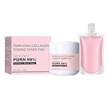 Tonic Pads für das Gesicht, feuchtigkeitsspendendes Tonikum, 100 ml, leuchtende Tonik-Pads, für Mädchen und Frauen, feuchtigkeitsspendend, morgens und abends, Hautpflege für Zuhause und auf Reisen