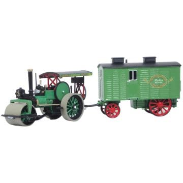 Oxford Diecast 1:76 Fred Dibnah Aveling & Porter Road Roller & L.Wagon Collectable model 76APR004