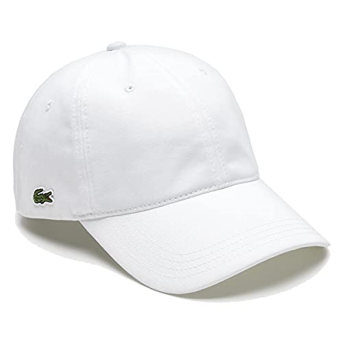 Lacoste RK4709 Gorra, Blanc, Talla única para Hombre