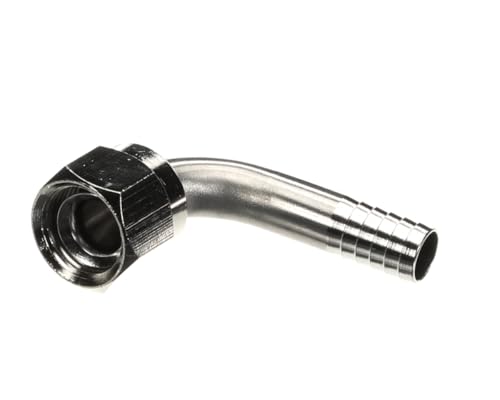 0.375 in. Flare x 0.375 in. Brass Probe Stainless Steel L-Swivel Fitting