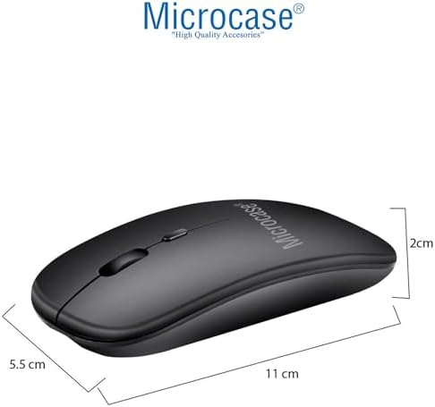 Microcase Xiaomi Mi Pad 7 Macbook Laptop Çantası 2 Bölmeli + Bluetooth Klavye+Mouse+Tablet Standı Siyah AL5568 - Görsel 5