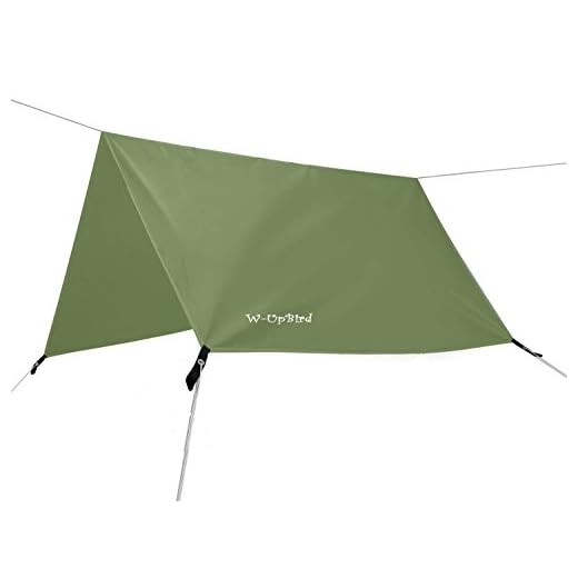 3 x 3 m - Bâche légère et imperméable - Pour le camping, les voyages en plein air