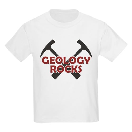 CafePress Geology Rocks Kids Light T Shirt Kids Graphic Cotton T-Shirt White