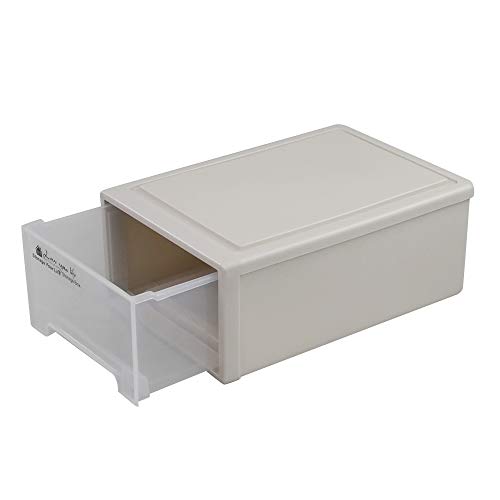 Sosody Plastic Compact Stacking Storage Drawer Unit, 12 Quart, 1 Pack