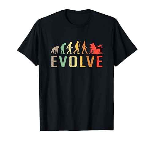 Drums Drummer Evolution Vintage Funny Design