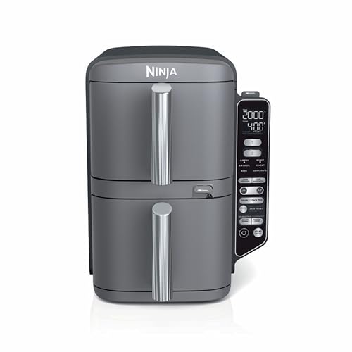 Ninja DoubleStack XL Smart Air Fryer, 2-Basket, 10 QT, 6-in-...