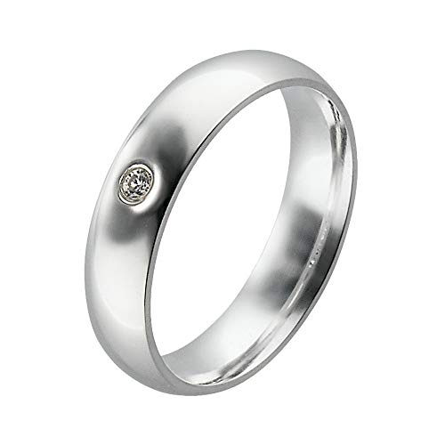 Aliança Prata 950 Abaulada Anatômica 6mm 1 Zircônia (Prata 950, 22)